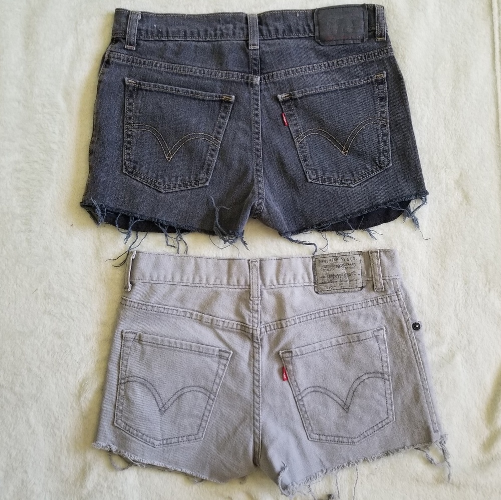 Levi's 510 cut off denim shorts